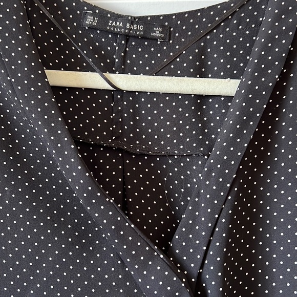 Zara Polka dot a blouse bodysuit- Medium - Picture 2 of 4